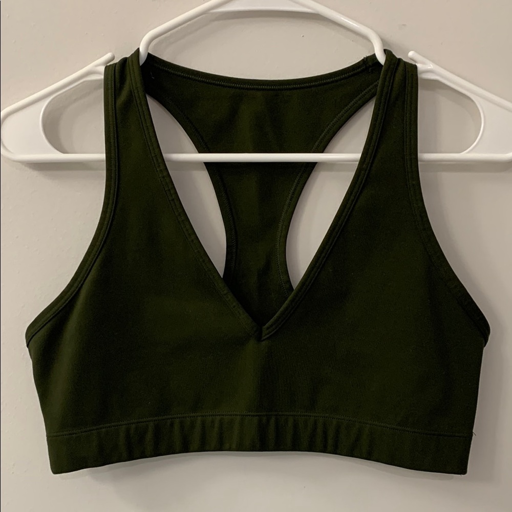 Women's Gap Olive Green Sports Bra